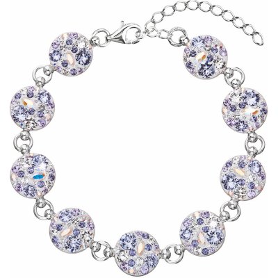 Pavona stříbrný se Swarovski krystaly fialový 33048.3 – Sleviste.cz