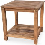 NOELA Lotto hranatý akáciový stolek – Sleviste.cz