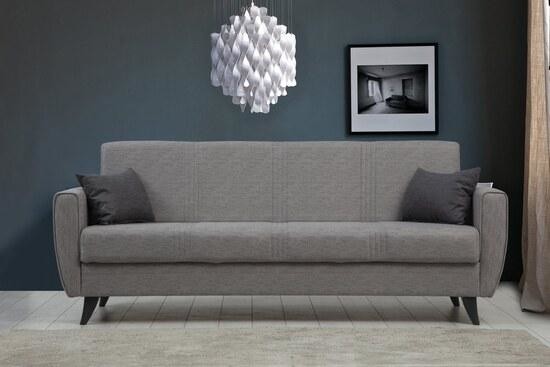 Atelier del Sofa 3-Seat Sofa-Bed ZadenLight Grey