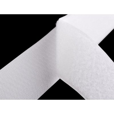 Suchý zip háček + plyš šíře 10 cm, střední, 1 bílá – Hledejceny.cz