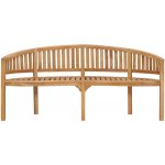 VidaXL Lavice banana 180 cm masivní teakové dřevo – Zboží Dáma