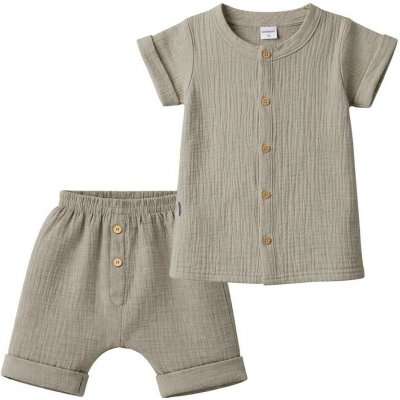New Baby Kojenecká mušelínová košile s kraťasy linen – Sleviste.cz