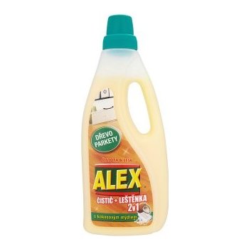 Alex 2v1 čistič a leštěnka dřevo, parkety 750 ml