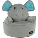 Kondela Dětský sedací vak BABY TYP 2 šedá látka slon – Zboží Dáma