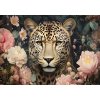 Tapety Postershop Fototapeta vliesová Jaguar Flowers rozměry 416x254 cm