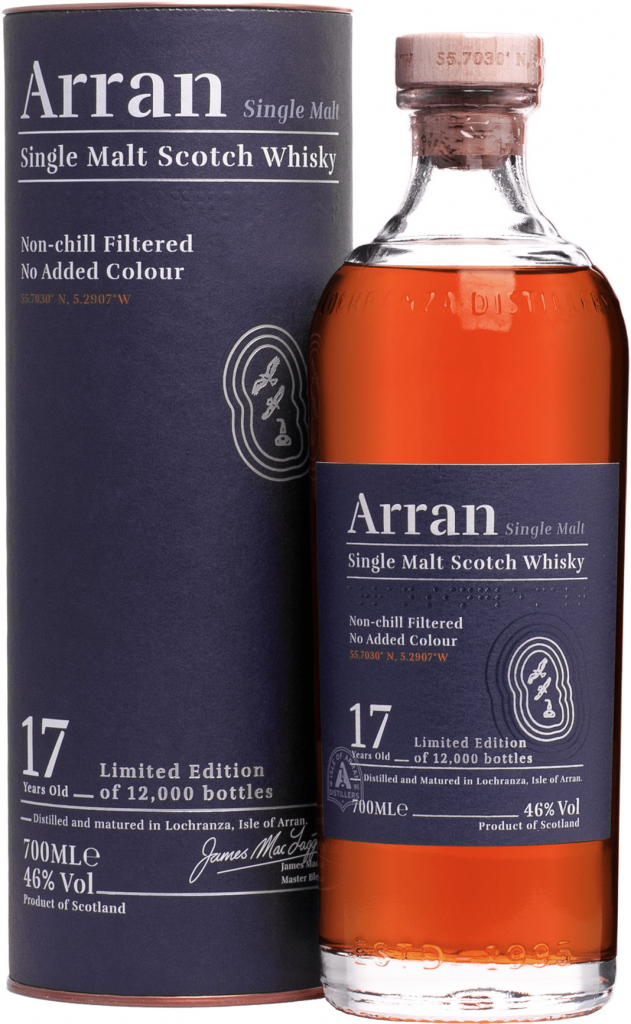 Arran 17y 46% 0,7 l (tuba)