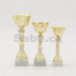 Pohár EKONOM výška 29 cm zlatý/stříbrný – Sleviste.cz