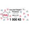 Dárkový poukaz Willi Valentýnský poukaz na nákup v e-shopu willi.cz v hodnotě 1 000 Kč