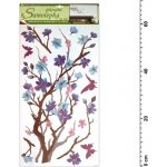 Anděl 10089 samolepící dekorace purpurovo-fialová větvička 69x32cm – Zboží Dáma