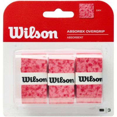 Wilson AbsorbX Overgrip 3 ks Red – Hledejceny.cz