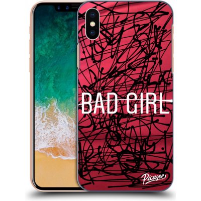 Pouzdro Picasee silikonové Apple iPhone X/XS - Bad girl černé – Zboží Mobilmania