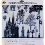 Creatoys Silikonová razítka 30x30cm Historické město chrám – Zboží Mobilmania