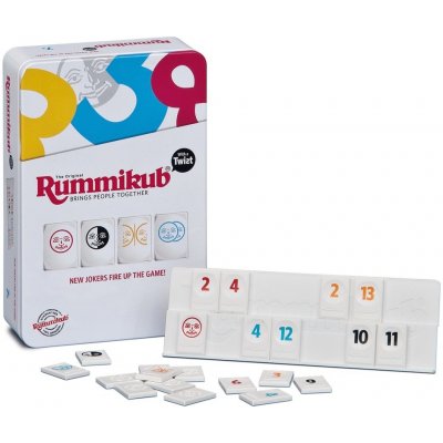 Piatnik Rummikub TWIST Mini plechovka CZ,SK,DE,HU – Zboží Mobilmania