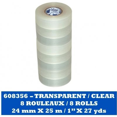 Clear Poly Shin Pad Tape Blue Sports 24 mm x 25 m – Zboží Dáma