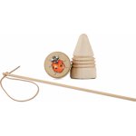 Lesní svět Retro káča s bičíkem Beruška – Zboží Mobilmania