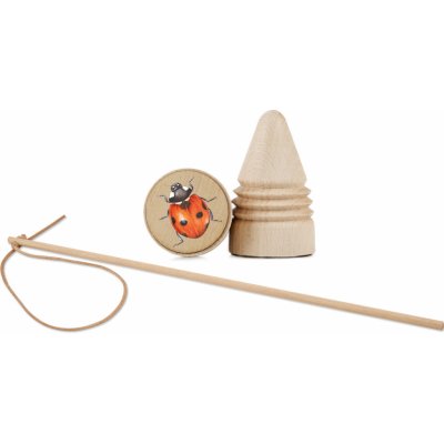 Lesní svět Retro káča s bičíkem Beruška – Zboží Mobilmania