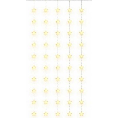 DECOLED Easy Fix LED světelný závěs interiér 100 × 300 cm, teple bílá, 300 diod, 10 pramenů, čirý kabel IP20, prodlužovací – Hledejceny.cz