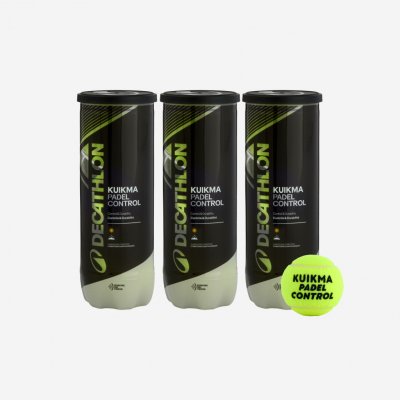 KUIKMA Tlakované míčky na padel Control 3 x 3 ks – Sleviste.cz