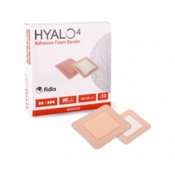 Hyalo4 Silic.Adhes.Border Foam Dress. 10 x 10 cm 10 ks