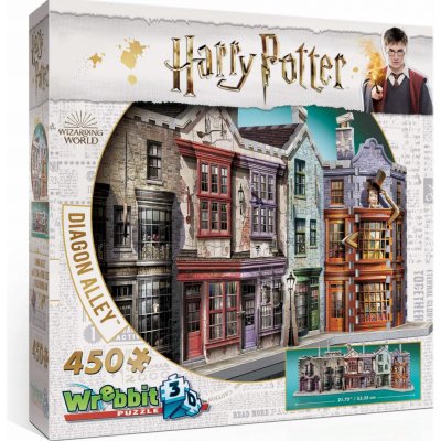 Wrebbit 3D puzzle Harry Potter Příčná ulice 450 ks – Zboží Mobilmania