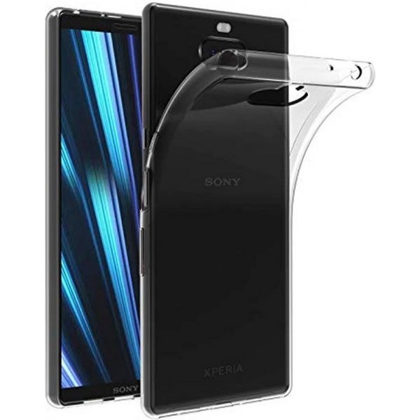 Pouzdro a kryt na mobilní telefon Sony Pouzdro Jekod Ultra Slim 0,3mm SONY Xperia 10 čiré