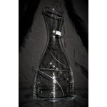 LsG-Crystal Láhev na víno/ vodu 6x Swarovski kamínek broušená/ rytá dekor Petra okrasné baleni dekanter-926 1200 ml – Zboží Dáma