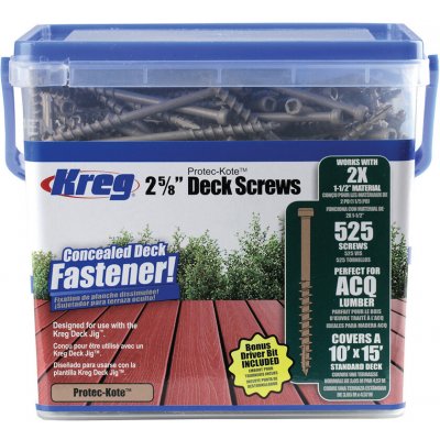 Kreg Protec-Kote Vruty pro terasy, sada 525 ks, 67 mm – Hledejceny.cz