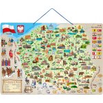 Woody magnetická mapa EVROPY společenská hra 3 v 1 v českém jazyce – Hledejceny.cz