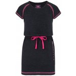 Loap dívčí šaty Buggi černá/růžová – Sleviste.cz