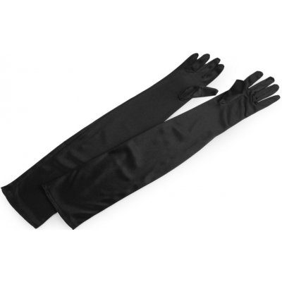 Dlouhé společenské rukavice saténové černá – Zboží Dáma Dlouhé společenské rukavice saténové černá – Zboží Dáma
