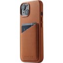 Pouzdro Mujjo Full Leather Wallet Case iPhone 14 Plus- Tan