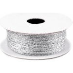 Pro Háčkování Lurexová šňůrka Ø 1 mm stříbrná – Zboží Dáma