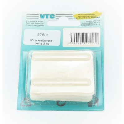 Křída krejčovská - karta 3 ks - bílá – Zboží Dáma