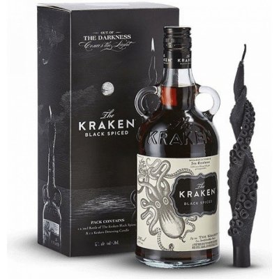 The Kraken Black Spiced 40% 0,7 l (dárkové balení svíčka) – Zbozi.Blesk.cz