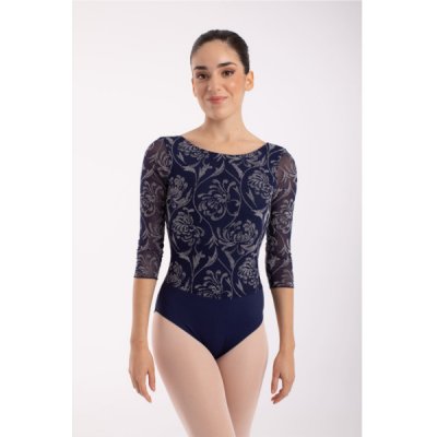 Trikot Intermezzo Garden collection s 3/4 rukávem 31670 tmavá modrá – Zboží Dáma