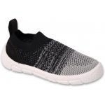 Befado Plátěnky tenisky bačkory Honey 102X023 šedočerné nazouvací – Sleviste.cz