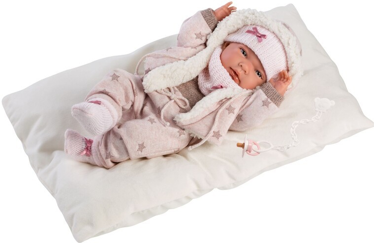 Llorens 73882 NEW BORN realistická miminko s celovinylovým tělem 40 cm