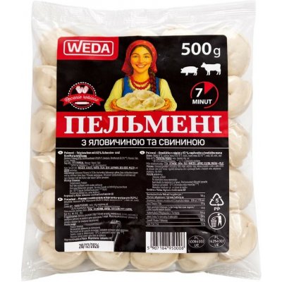 Pelmeně s vepřovým a hovězím masem 500g WEDA – Zbozi.Blesk.cz
