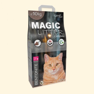 Magic Cat Magic Litter Kočkolit Bentonite Original 10 kg – Zboží Mobilmania