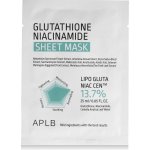 APLB Glutathione Niacinamide Sheet Mask Rozjasňující pleťová maska 1 ks 25 ml – Hledejceny.cz