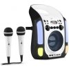 Auna Kara Illumina černý karaoke systém CD USB MP3 LED světelná show 2x mikrofon přenosný MG3 KaraIlluminaBK