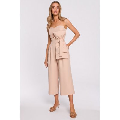 M571 Strapless Jumpsuit beige – Zboží Mobilmania