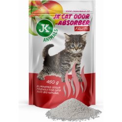 JK Fruits Absorber, pohlcovač zápachů s vůní ovoce, podporuje účinek kočkolitů 450 g