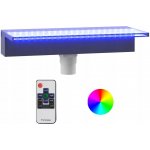 vidaXL Přelivový vodopád s RGB LED osvětlením akryl 90 cm – Hledejceny.cz