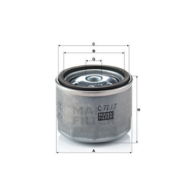 Vzduchový filtr MANN-FILTER C 77/7 – Hledejceny.cz