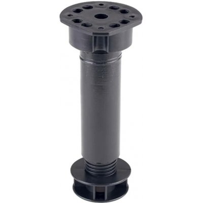 Walteco Soklová noha NR 04, 130-170 mm 200 kg, plast, černá , 50002 – Sleviste.cz