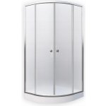 Roth Čtvrtkruhový sprchový kout APOLLO CHROME v setu s vaničkou 90 x 90 cm Brillant Sklo MATT GLASS Univerzální 4000613 – Zbozi.Blesk.cz