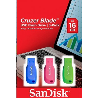 SanDisk Cruzer Blade 16GB SDCZ50C-016G-B46T – Zboží Mobilmania