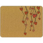 PokojovaDekorace.cz Korkové prostírání s potiskem 508 srdce na provázku 38x28cm – Zbozi.Blesk.cz