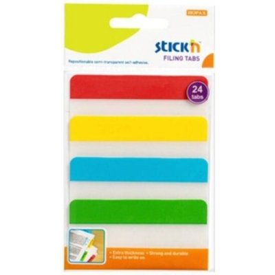Záložky samolepicí Stick´n 38x76 mm, plast, 4x6 ks, mix – Hledejceny.cz